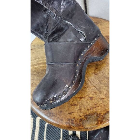 Paysannerie vintage clog boots - Picture 6 of 12